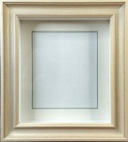 Глубокая рамка 3D - для квиллинга и объемных работ, багет сливочный с двойным паспарту, 21,5х24х4,5см, арт. 993415150