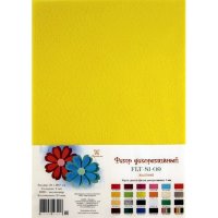 Фетр SOFT, ЖЕЛТЫЙ, 21*29,7 см, 180г, толщина 1мм, в упак.10 шт., FLT-S1-09