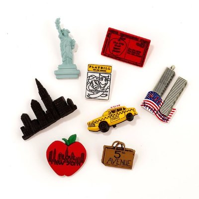 Набор пуговиц &quot;NEW YORK&quot;, 3573 Набор пуговиц "NEW YORK", 3573