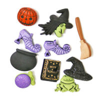 Набор пуговиц "ASSORTED HALLOWEEN BUTTONS-GOOD WITCH", 2990
