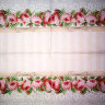 Салфетка для декупажа "Розовый орнамент", квадрат, размер 33х33 см, 3 слоя