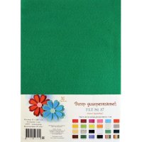 Фетр SOFT, ЯРКО-ЗЕЛЕНЫЙ, 21*29,7 см, 180г, толщина 1мм, в упак.10 шт., FLT-S1-17