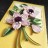 Открытка в рамке "Анемоны на жёлтом", квиллинг, размер с рамкой 18х13,5 см, артикул GRPK-027