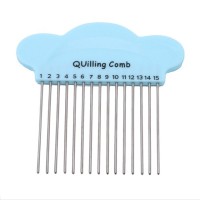 Quilling Comb инструмент для квиллинга "Гребень 3", 15 зубцов, 10х10 см, арт. QS-QGR-03