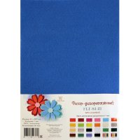 Фетр SOFT, ВАСИЛЬКОВЫЙ, 21*29,7 см, 180г, толщина 1мм, в упак.10 шт., FLT-S1-21