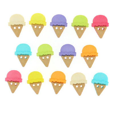 Набор пуговиц &quot;ASSORTED ITEMS-SC ICE CREAM&quot;, 6933 Набор пуговиц "ASSORTED ITEMS-SC ICE CREAM", 6933