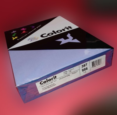 Бумага цветная Colorit, 160гр, А4, сиреневый (86), 250л, 90253 Бумага цветная Colorit, 160гр, А4, сиреневый (86), 250л, 90253