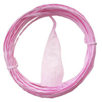 Плоская бумажная веревочка № 02: цвет Розовый, 10 метров